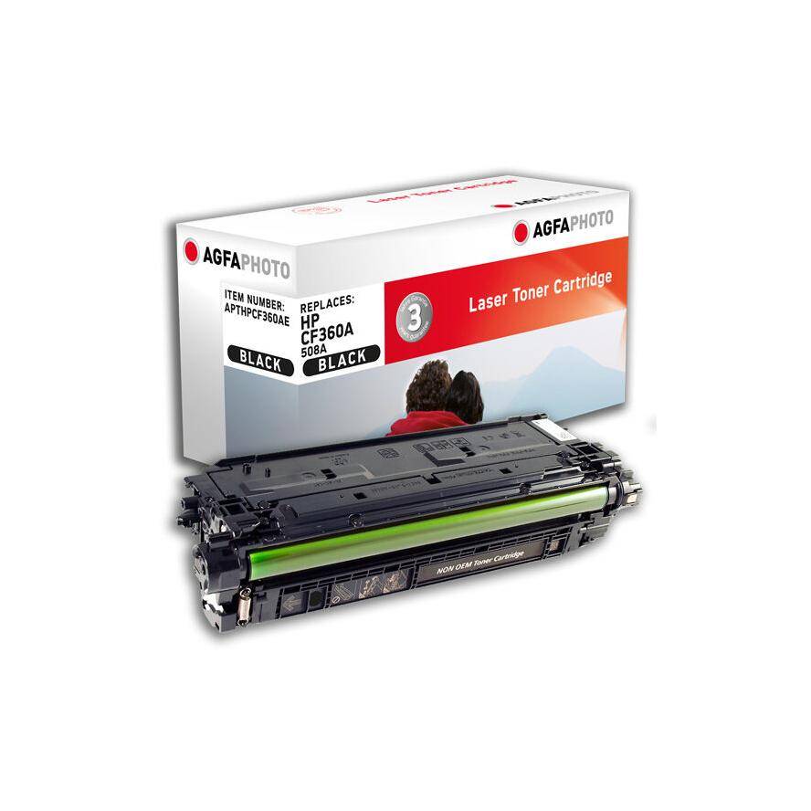 AgfaPhoto Toner APTHPCF360AE ersetzt HP CF360A 508A BK - APTHPCF360AE