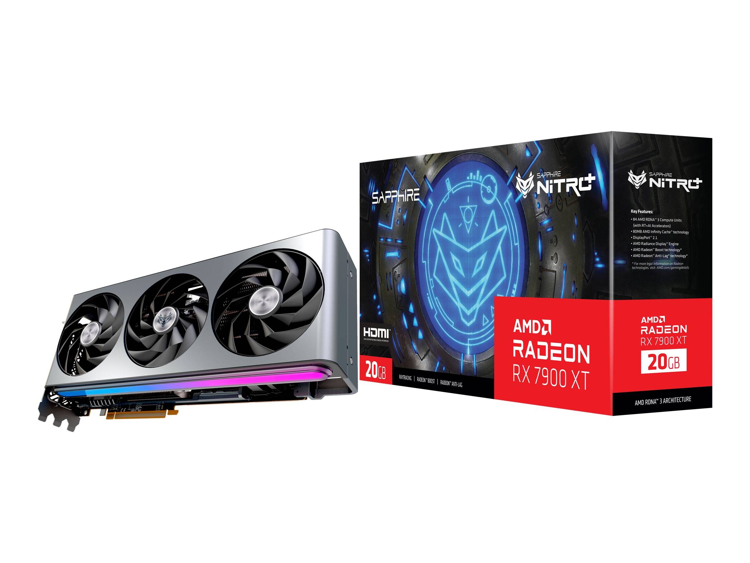 Sapphire Radeon RX7900XT Gaming OC Nitro+ 20GB GDDR6 DP,  (BILD1)