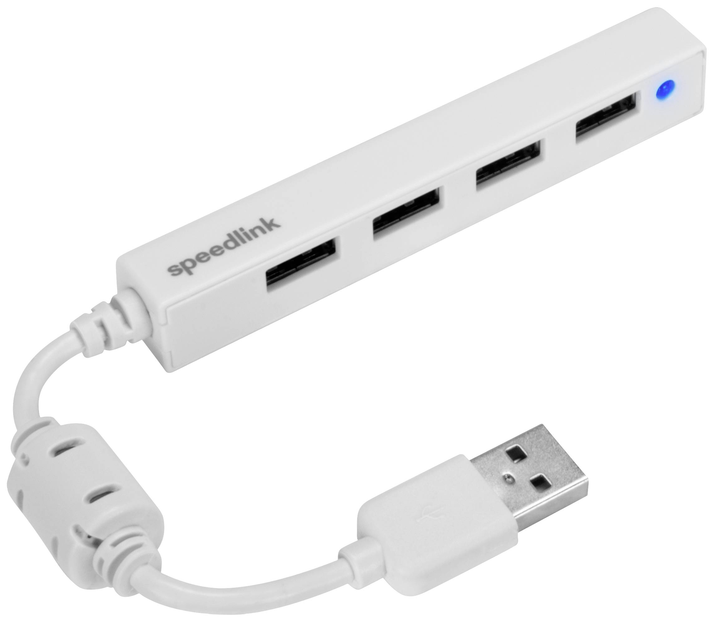 Speedlink USB-HUB SNAPPY SLIM, 4-Port, Passiv, weiß retail - SL-140000-WE