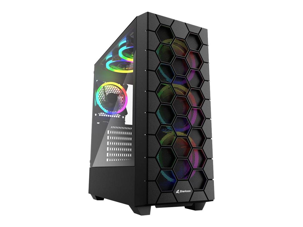 Sharkoon Gehäuse RGB HEX ATX 1xGlas schwarz - 4044951037551