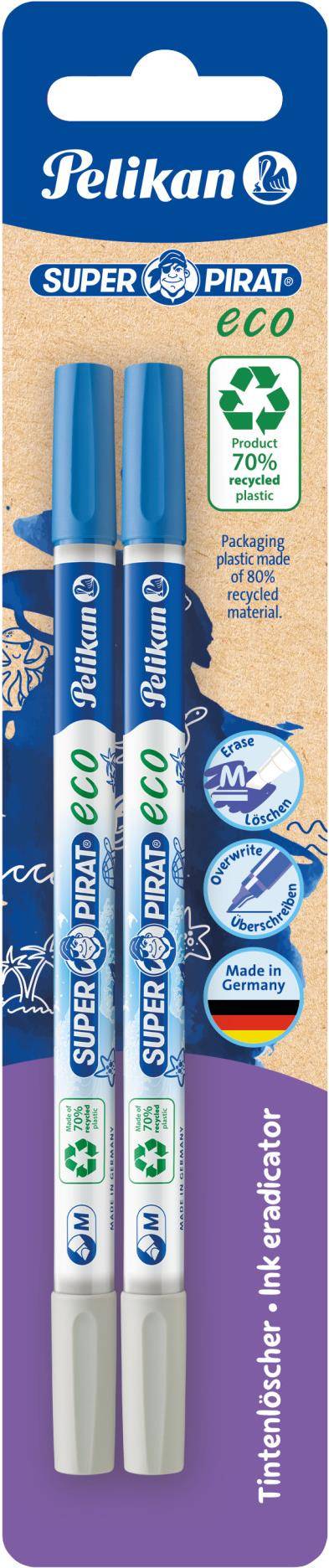 Pelikan Tintenlöscher Super-Pirat eco 850M breit 2er Blister - 822251