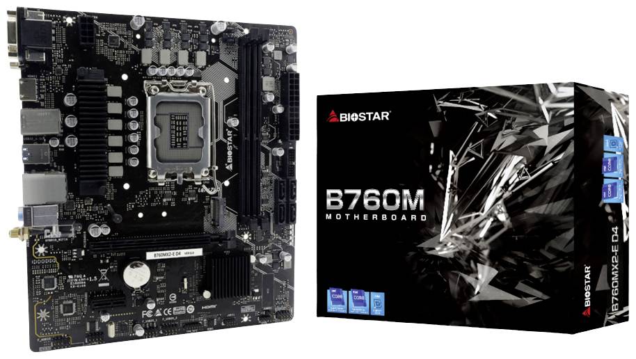 Biostar B760MX2-E D4 (B760,S1700,mATX,DDR4) - B760MX2-E D4