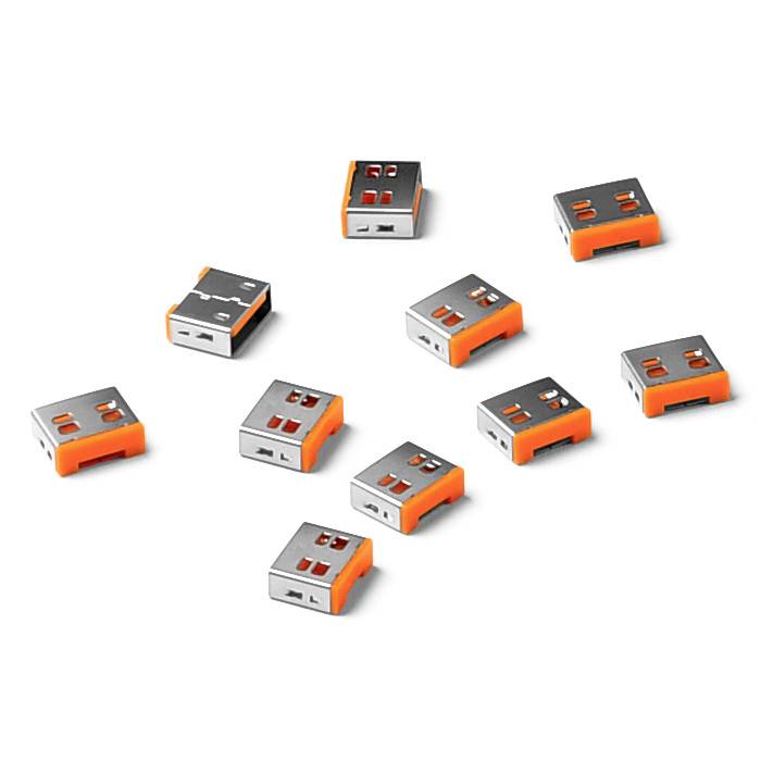 SmartKeeper Basic USB-A Port Blocker orange 10 Stk. - UL03P1OR