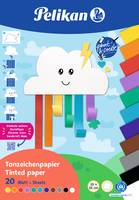 Pelikan Tonpapier Block TZPB, 20 Blatt, 23x33cm, Rainbow - 101585