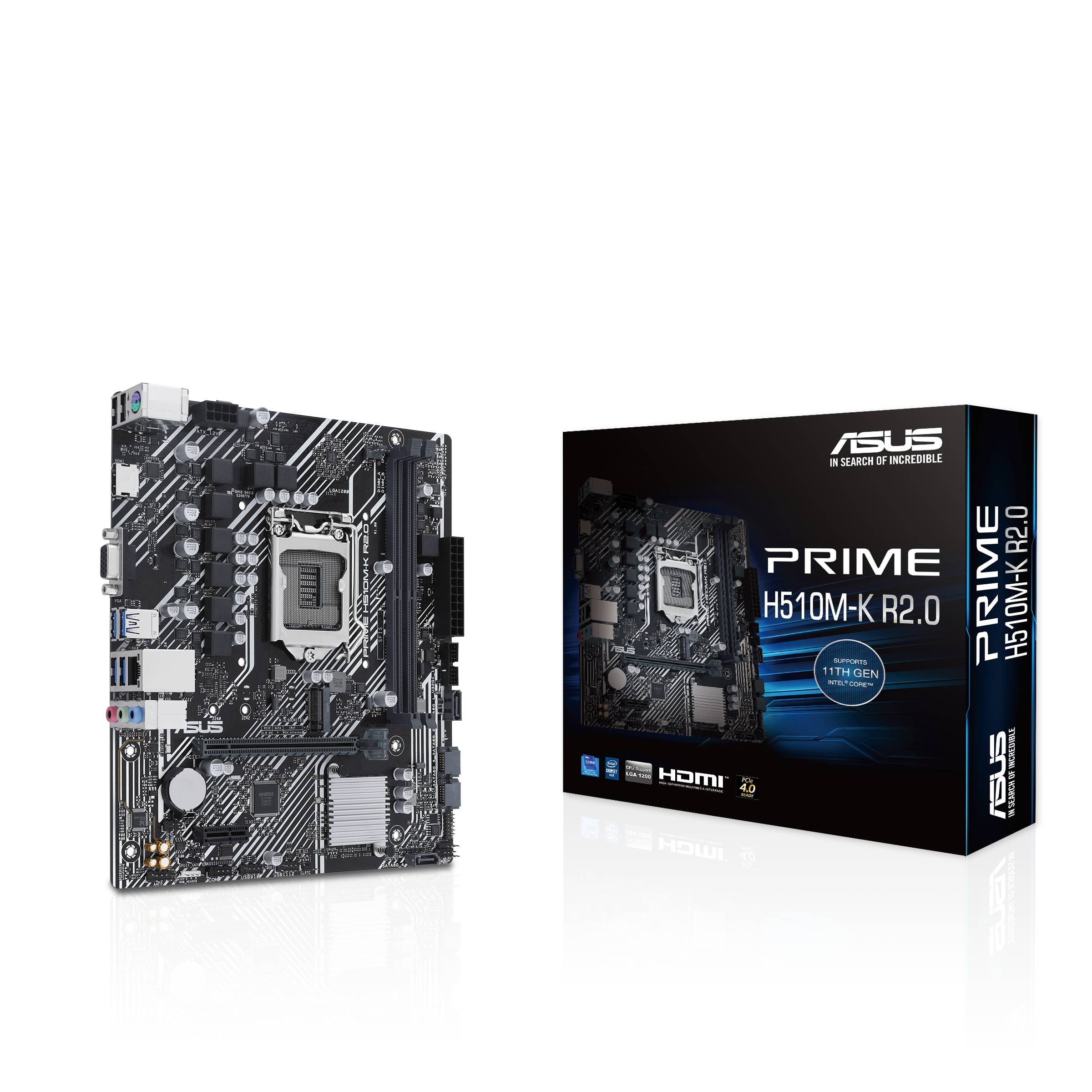 MB ASUS PRIME H510M-K R2.0 (Intel,1200,DDR4,mATX) - 90MB1E80-M0EAY0