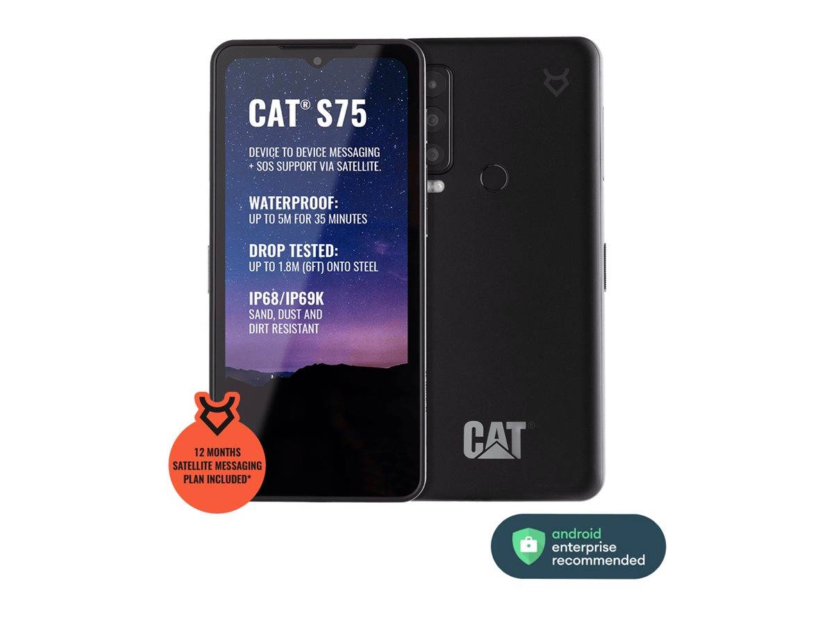 CAT S75 128GB DS Black 6.6 5G Android - CS75-DAB-ROE-NN