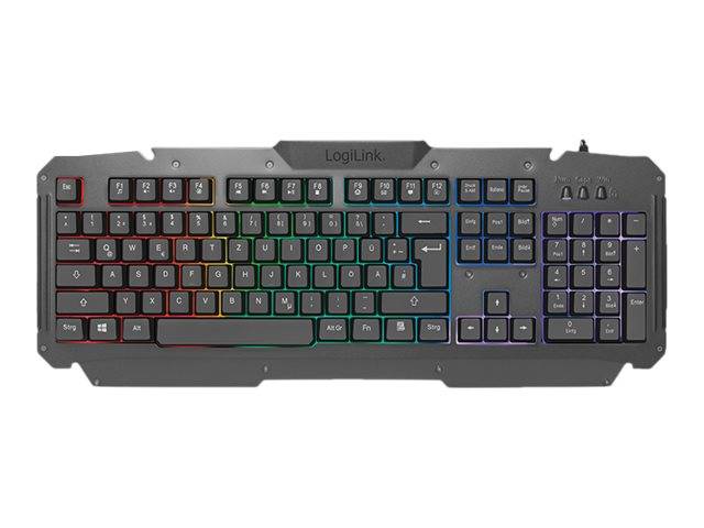 Logilink Gaming-Set aus Tastatur, Maus und Mauspad - ID0185