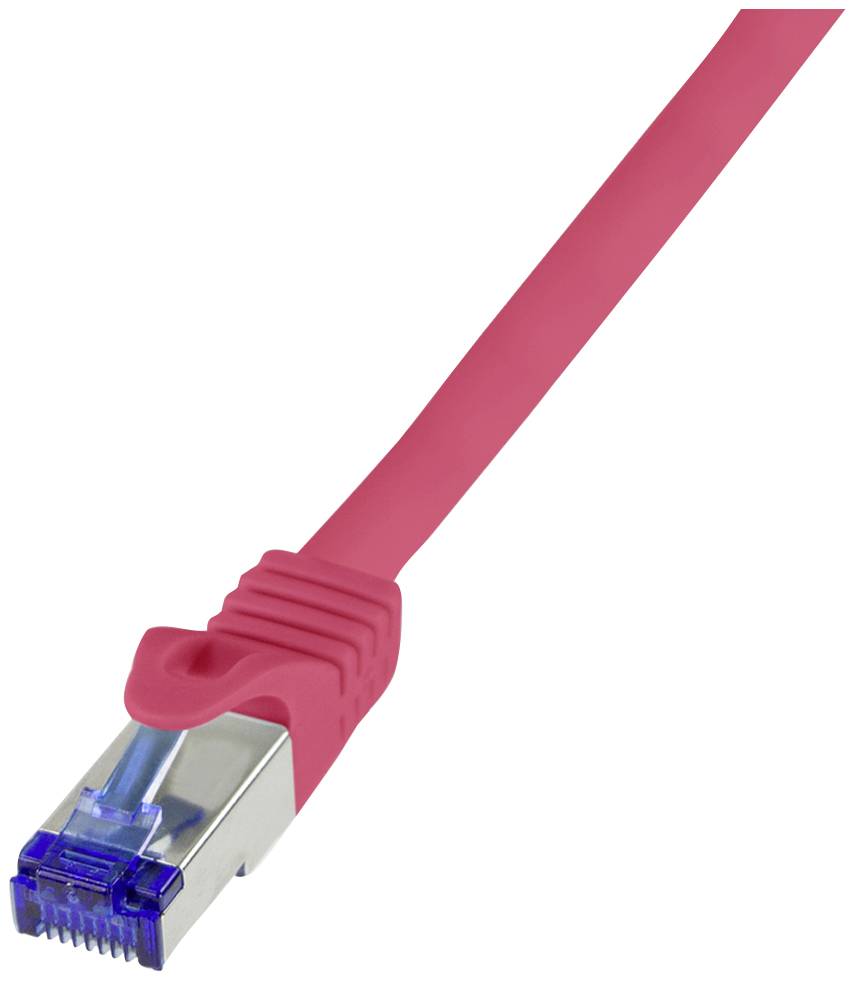 Logilink Patchkabel Ultraflex, Cat.6A, S/FTP, rot, 0,25 m - C6A014S