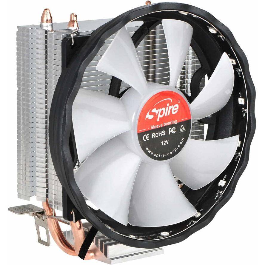 Spire Lüfter XERUS 200 Dual 6 mm heat-pipe CPU cooler,  (BILD1)