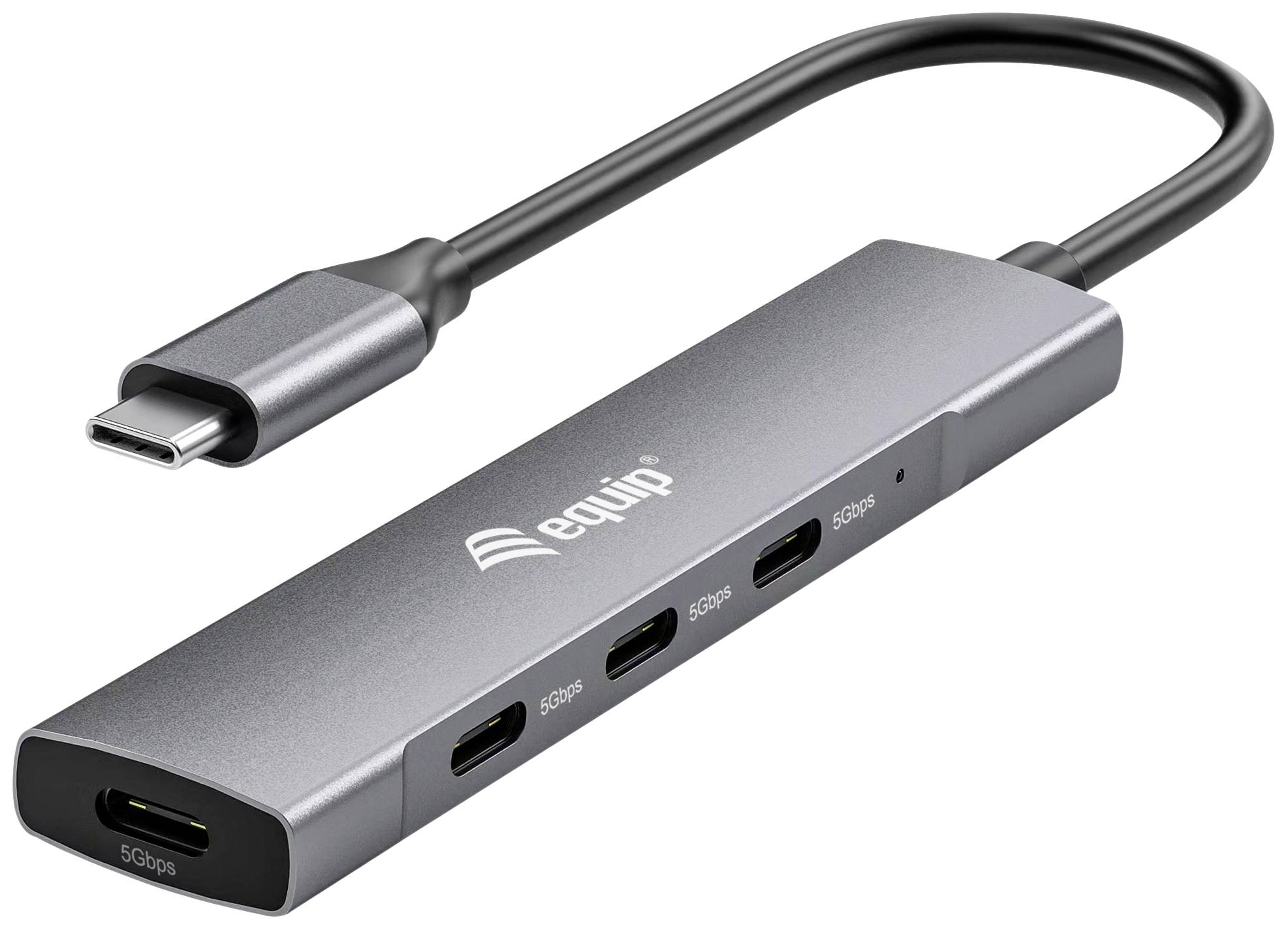 Equip USB-Hub 4-Port 3.2/C->4x3.0        5Gbps o.Netzteil gr