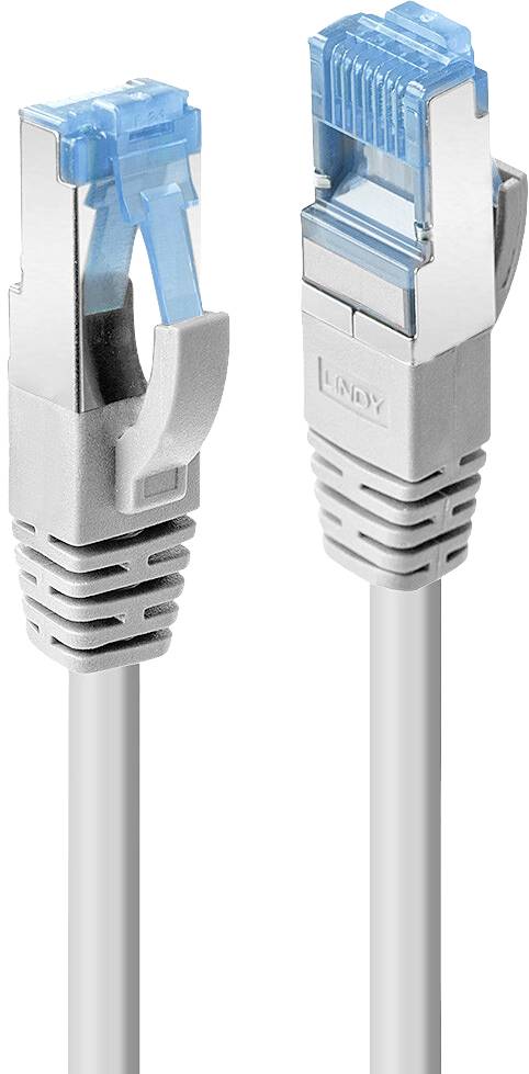 LINDY Patchkabel Cat.6A S/FTP TPE, grau 0,3m - 47630