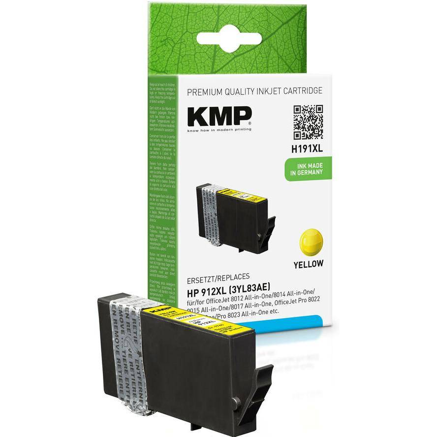 KMP Patrone HP HP912XL 3YL83AE yellow H191X kompatibel - 1765,0009