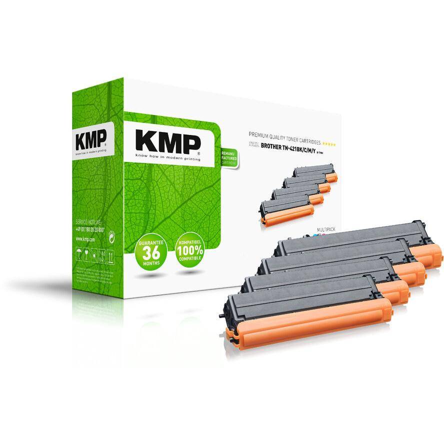 KMP Toner Brother TN421BK/C/M/Y Multipack B-T98V remanufactured - 1265,0005