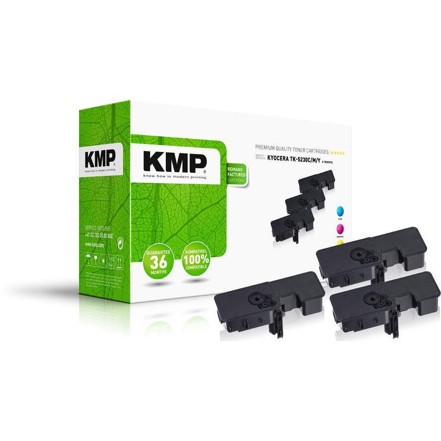 KMP Toner Kyocera TK5230C/M/Y Multipack K-T83CMYX remanufactured - 2911,3030