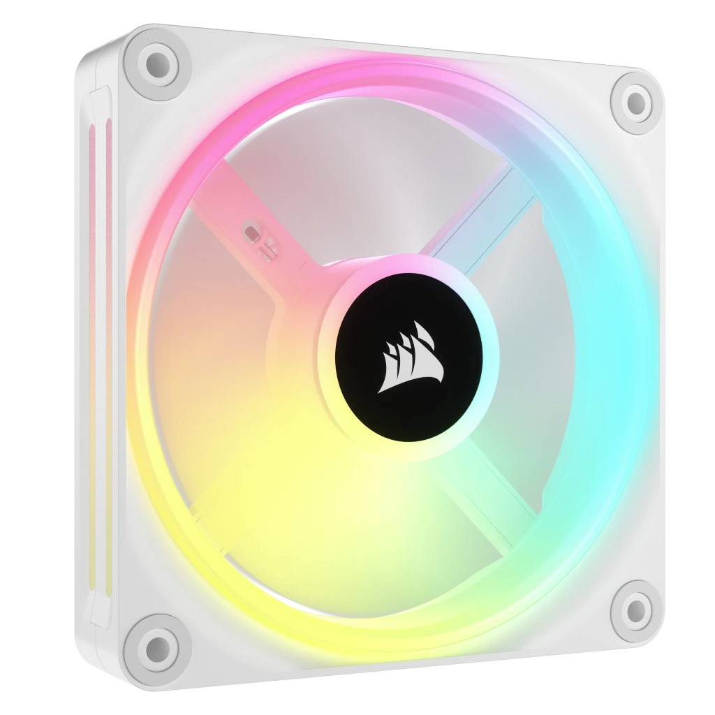 CORSAIR Lüfter 120*120*25 QX120 RGB LED Fan White  (BILD1)