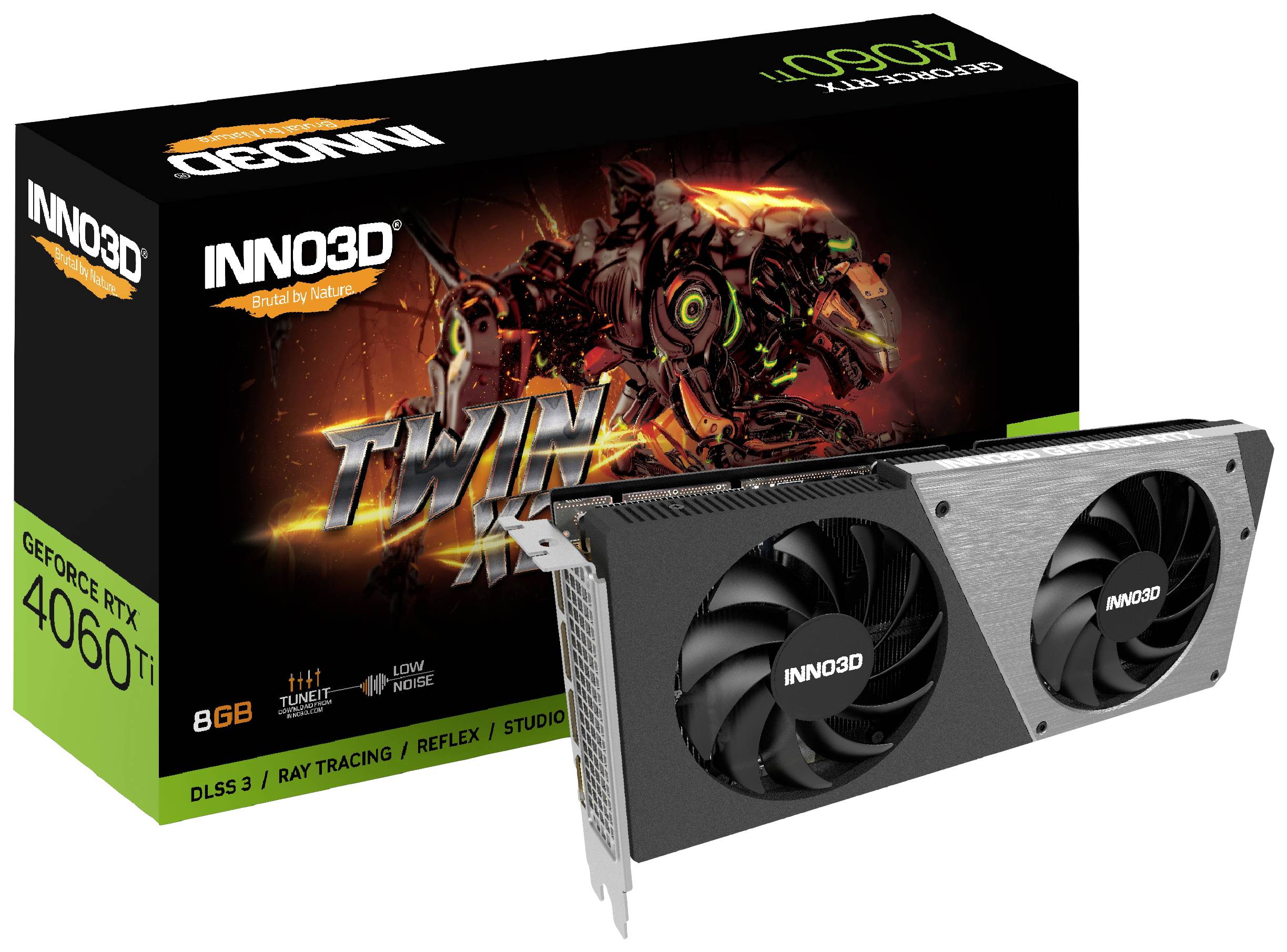 Inno3D RTX4060 TI Twin X2 8GB GDDR6 HDMI 3xDP - N406T2-08D6-171153N