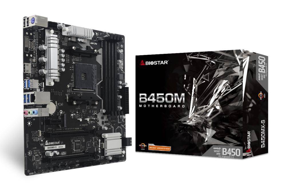 Biostar B450MX-S (B450,AM4,mATX,DDR4) - B450MX-S