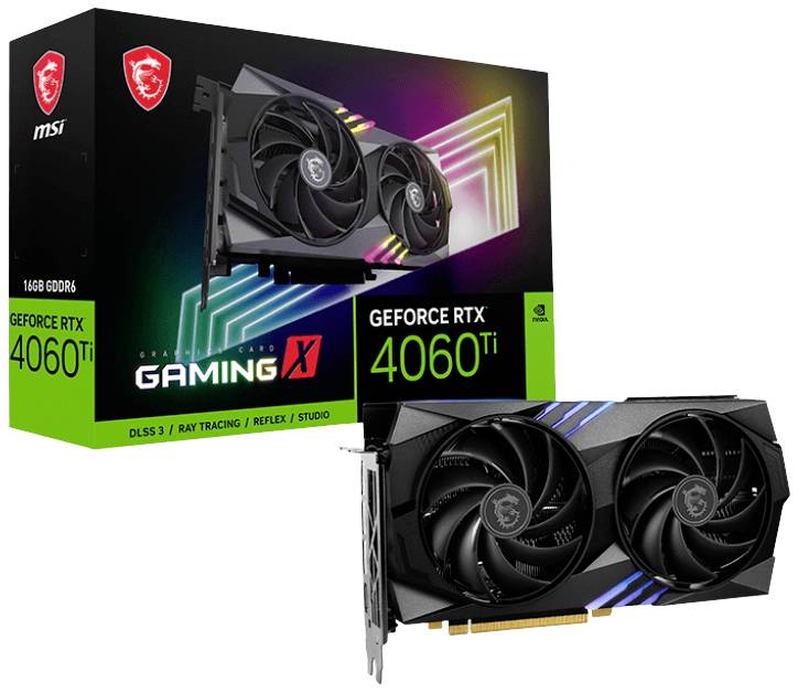 MSI RTX4060 TI GAMING X 16GB GDDR6 HDMI 3xDP - V517-003R