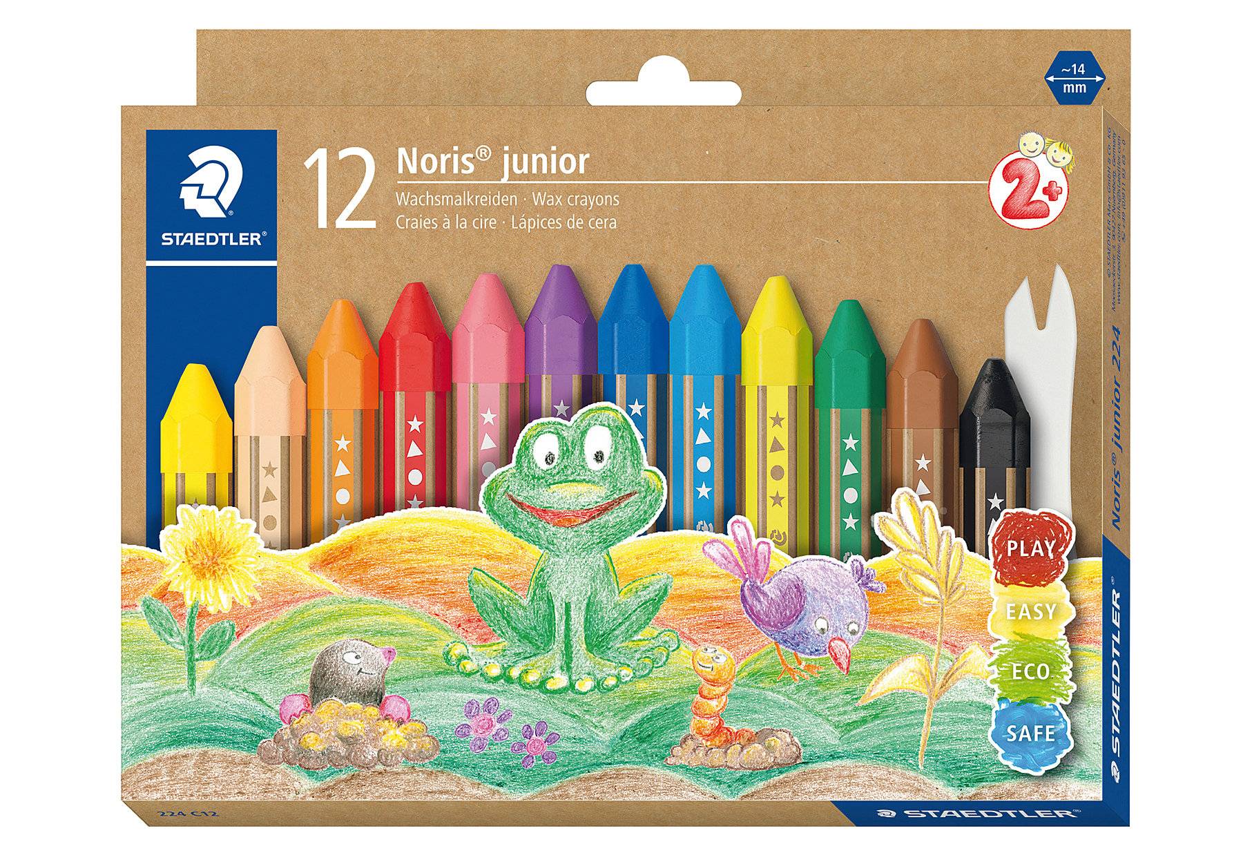 STAEDTLER Wachsmalkreide Noris junior 12er-Set retail - 224 C12