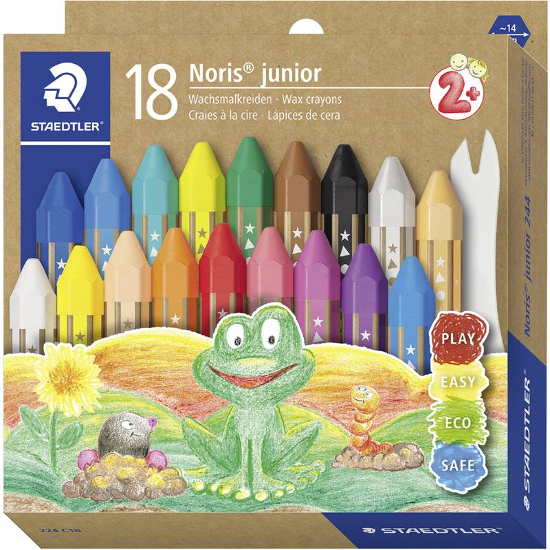 STAEDTLER Wachsmalkreide Noris junior 18er-Set retail - 224 C18