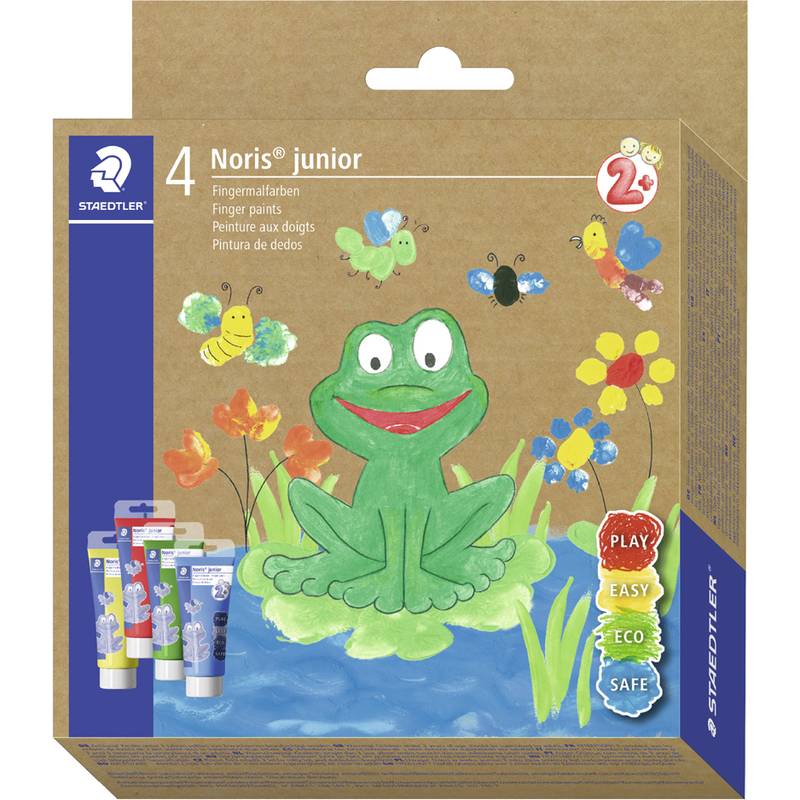 STAEDTLER Fingermalfarbe Noris junior 4er-Set retail - 8814 D