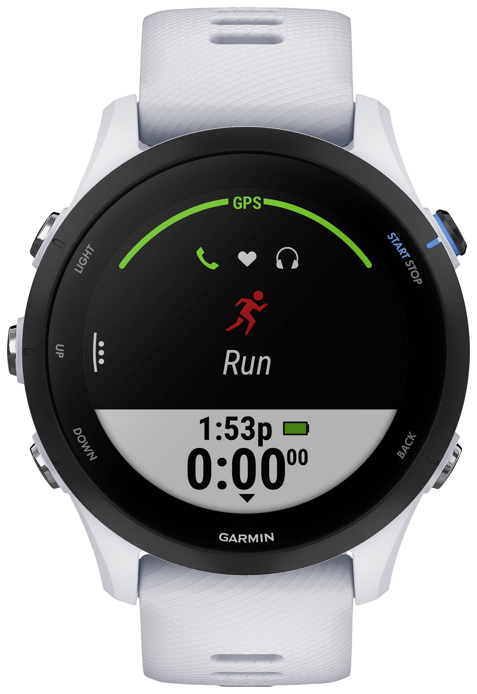 Garmin Forerunner 255 Music -46mm - steinweiß - 010-02641-31