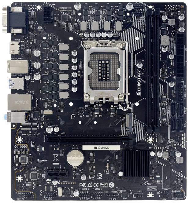 Biostar H610MH D5 (H610,S1700,mATX,DDR5) - H610MH D5