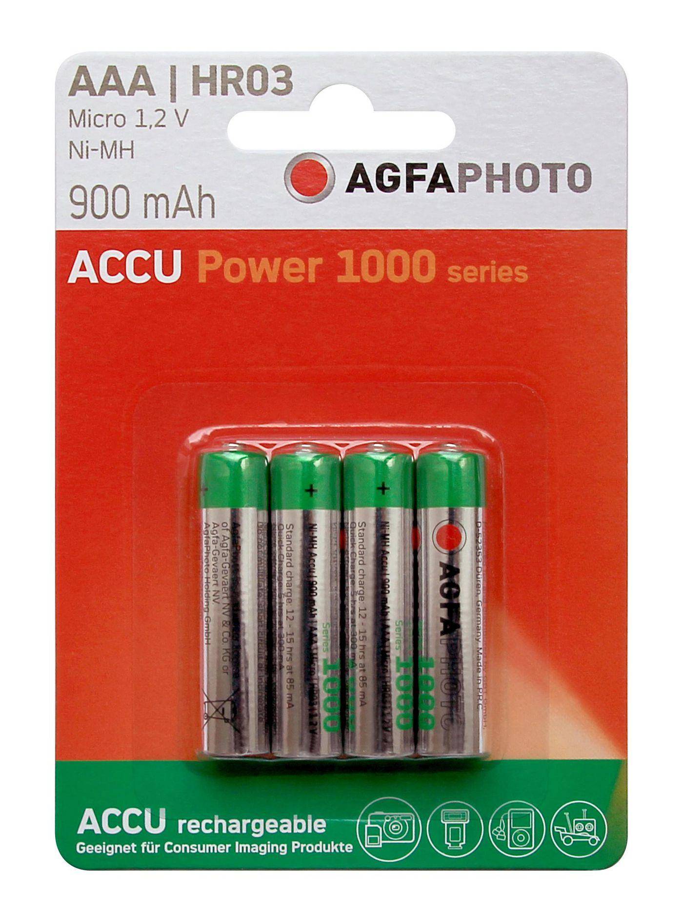 AgfaPhoto Akku Value Energy AAA HR03  900mAh            4St.