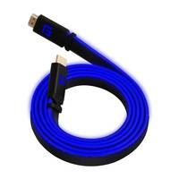 Floating Grip HDMI Kabel High Speed 8K/60Hz LED 1.5m blau - FG-HDMILED-150-BLUE