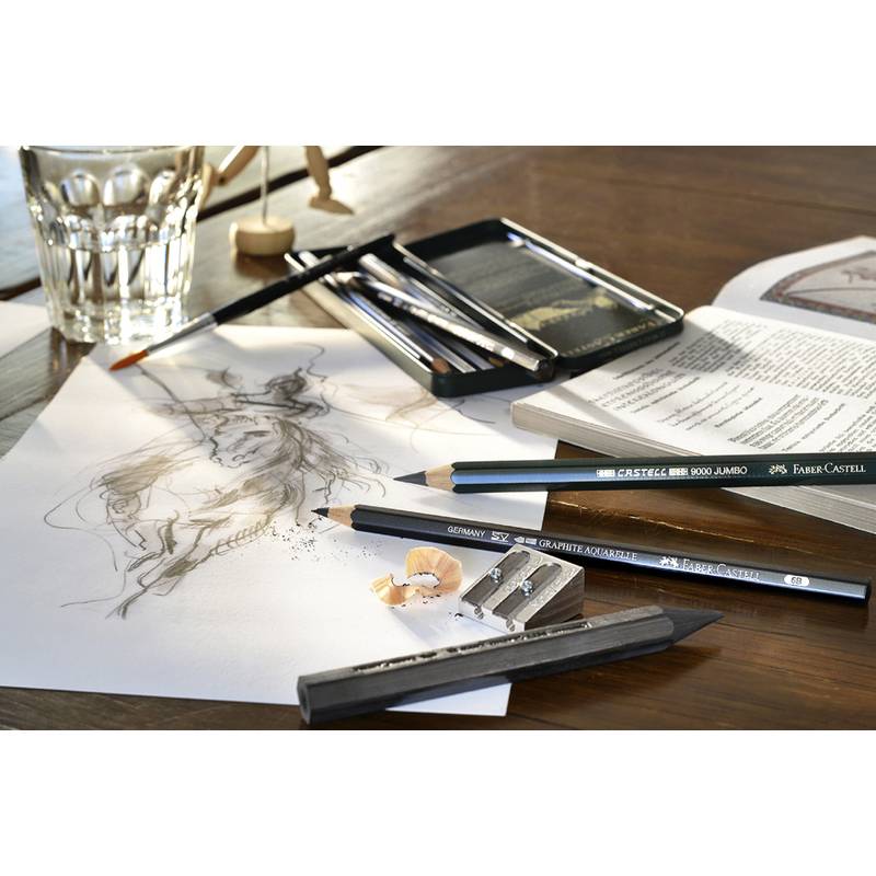 FABER-CASTELL Set Pitt Graphite medium Metalletui - 112973