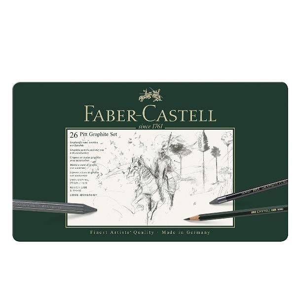 FABER-CASTELL Set Pitt Graphite groß Metalletui - 112974