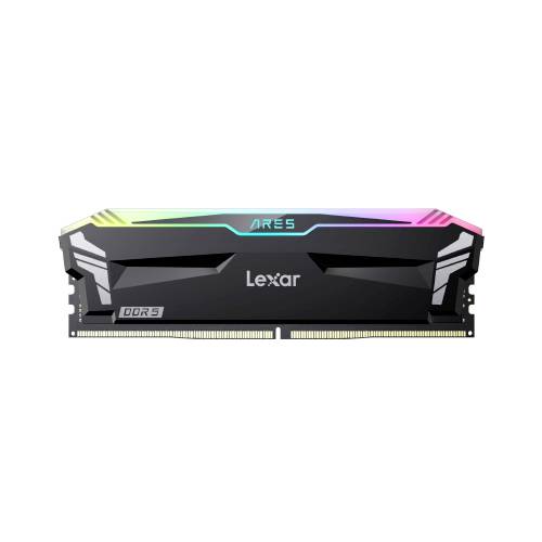 DDR5 32GB Ares 6400 Lexar/heatsink/RGB/ligthing 2x16GB Black intern - LD5EU016G-R6400GDLA