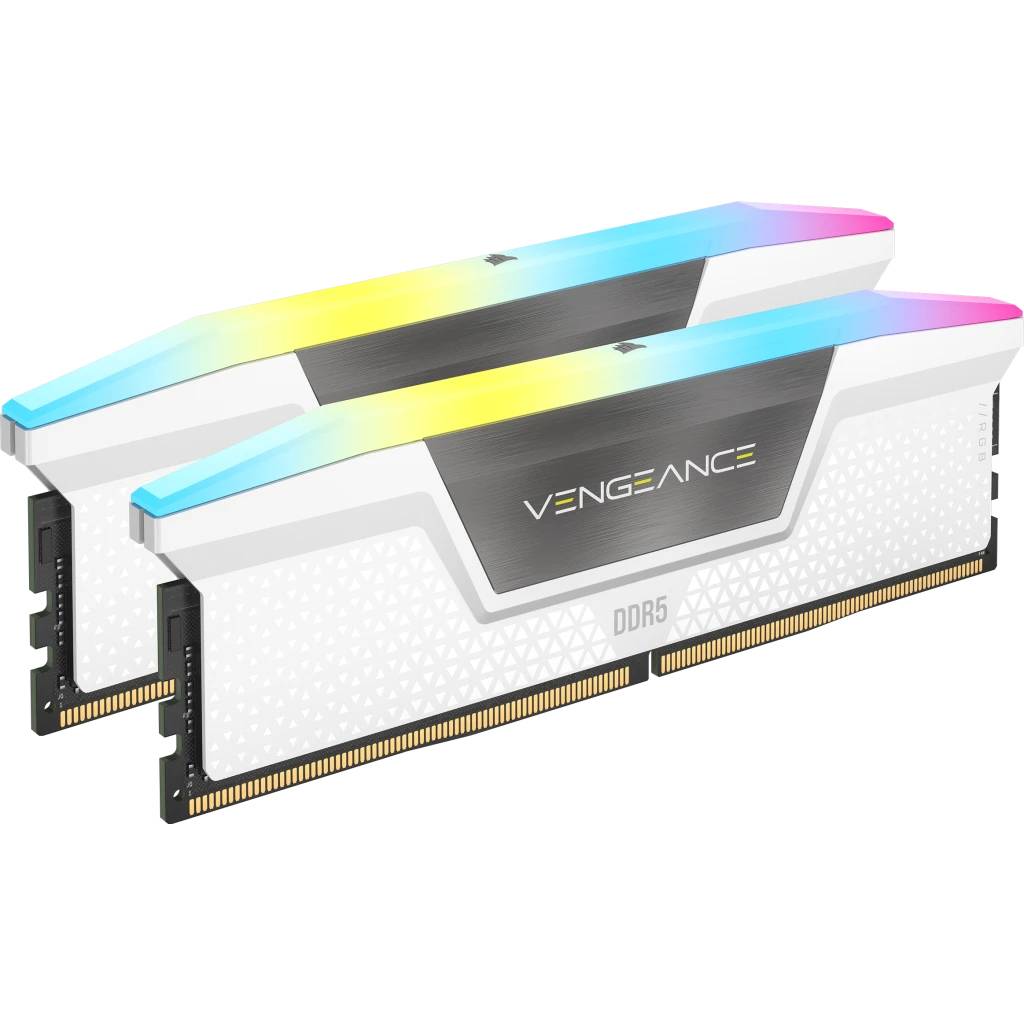 DDR5 32GB PC 6000 CL36 CORSAIR KIT (2x16GB) VENGEANCE RGB W retail - CMH32GX5M2E6000C36W