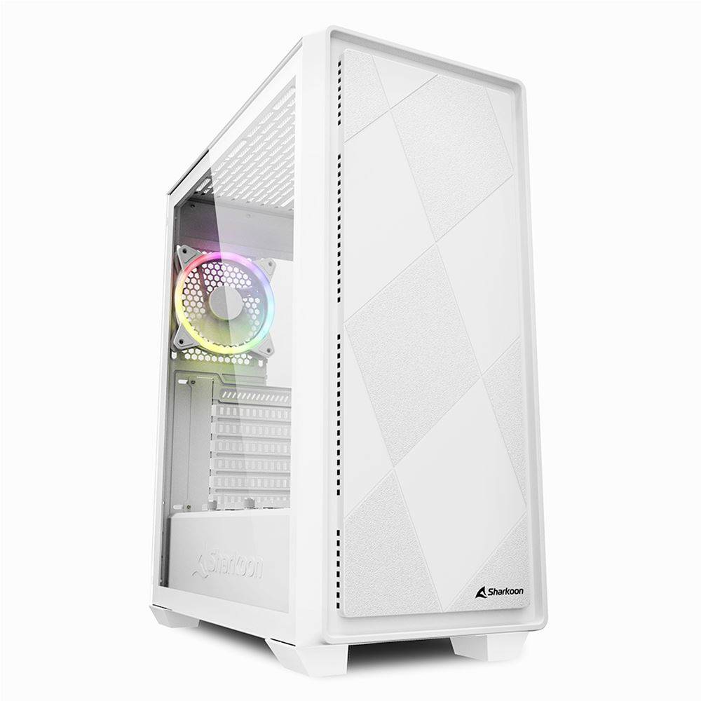 Sharkoon Gehäuse VS8 RGB ATX 1xGlas weiß - 4044951039098