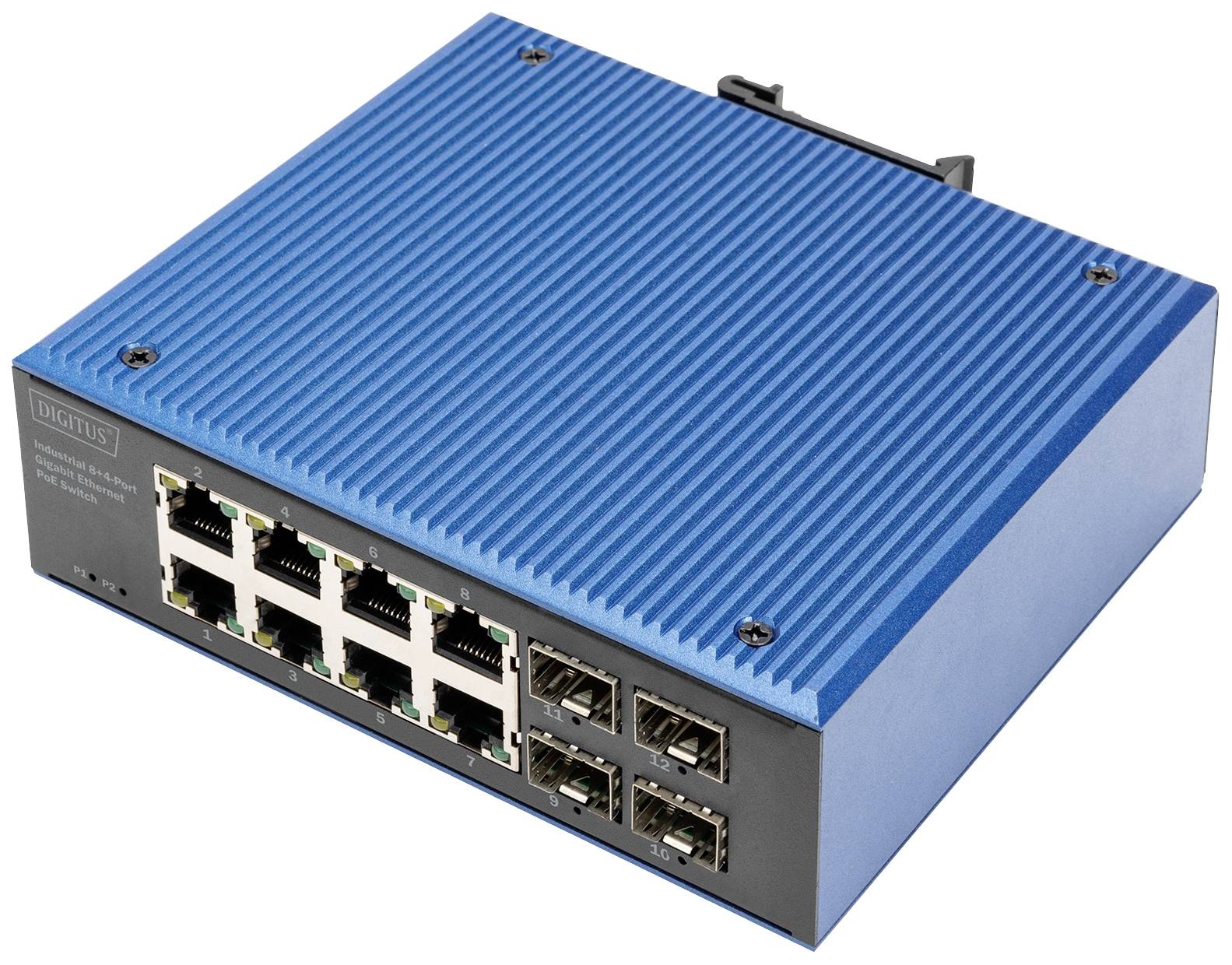 DIGITUS Switch 8+4 -Port Gigabit  Ethernet PoE