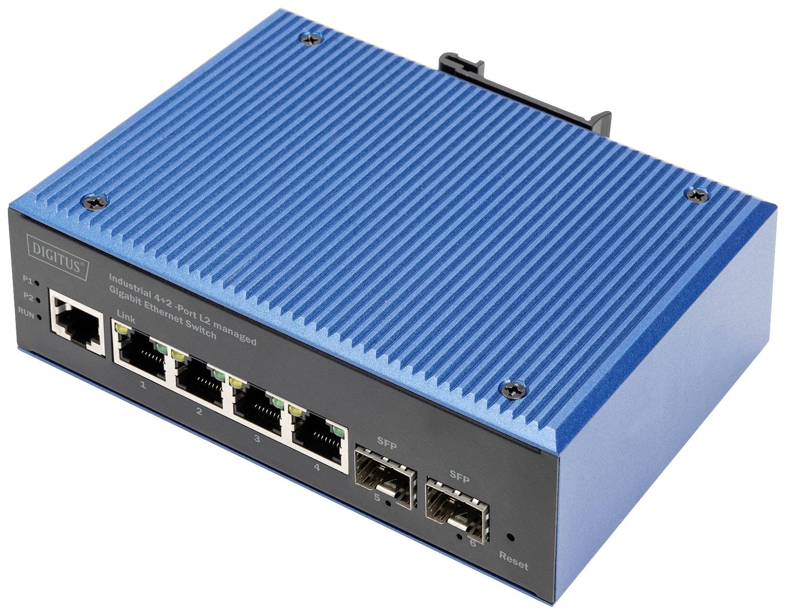 DIGITUS Switch 4+2 -Port L2 managed Gigabit Ethernet