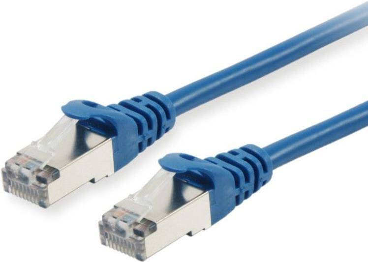 Equip Patchkabel Cat6 S/FTP 2xRJ45 50.00m blau LSZH Polybeutel - 615537