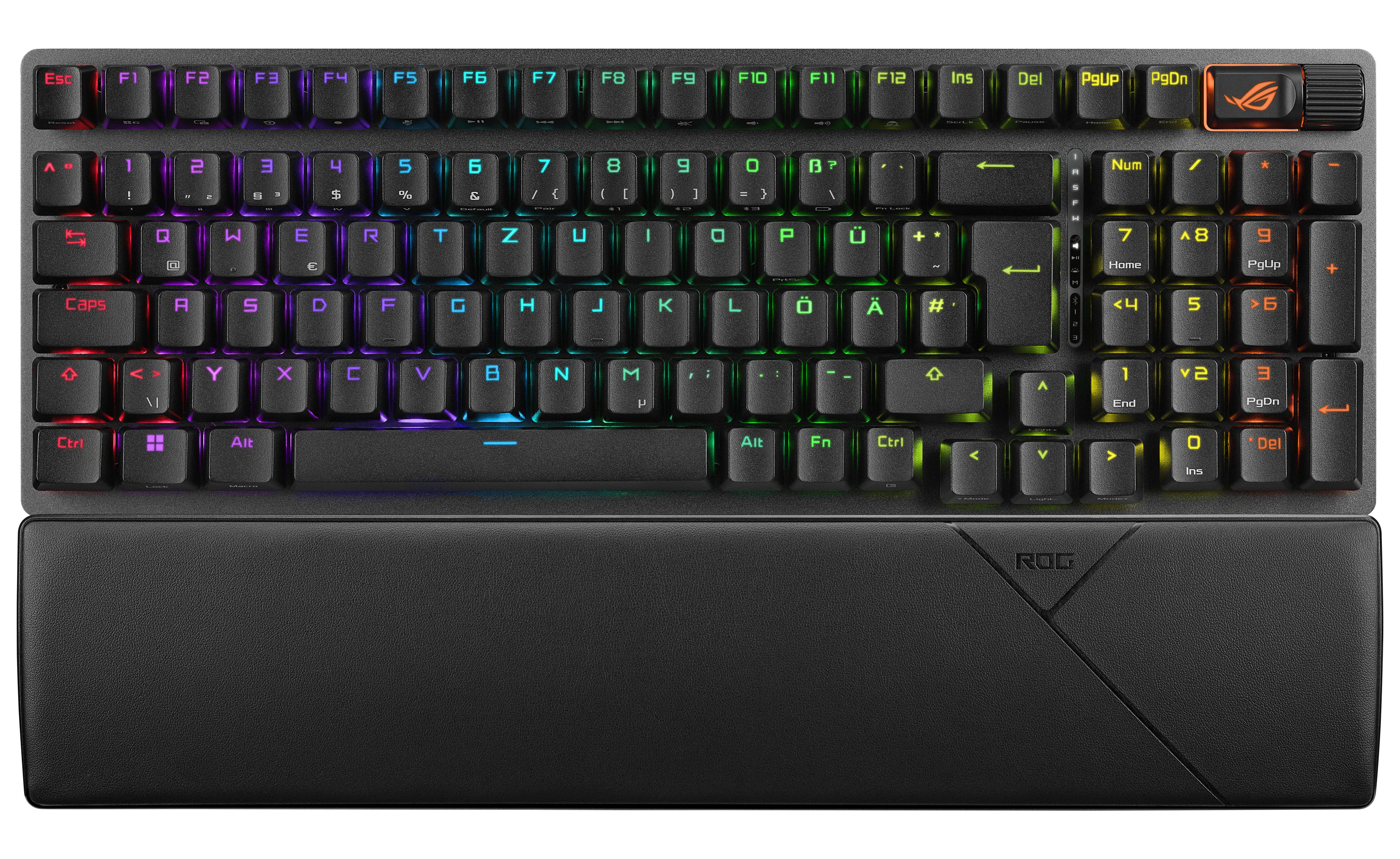 4711387140130 - ASUS ROG Strix Scope II 96 - Tastatur - 96% gaming hot-swappable - backlit - kabellos - USB 24 GHz Bluetooth 51