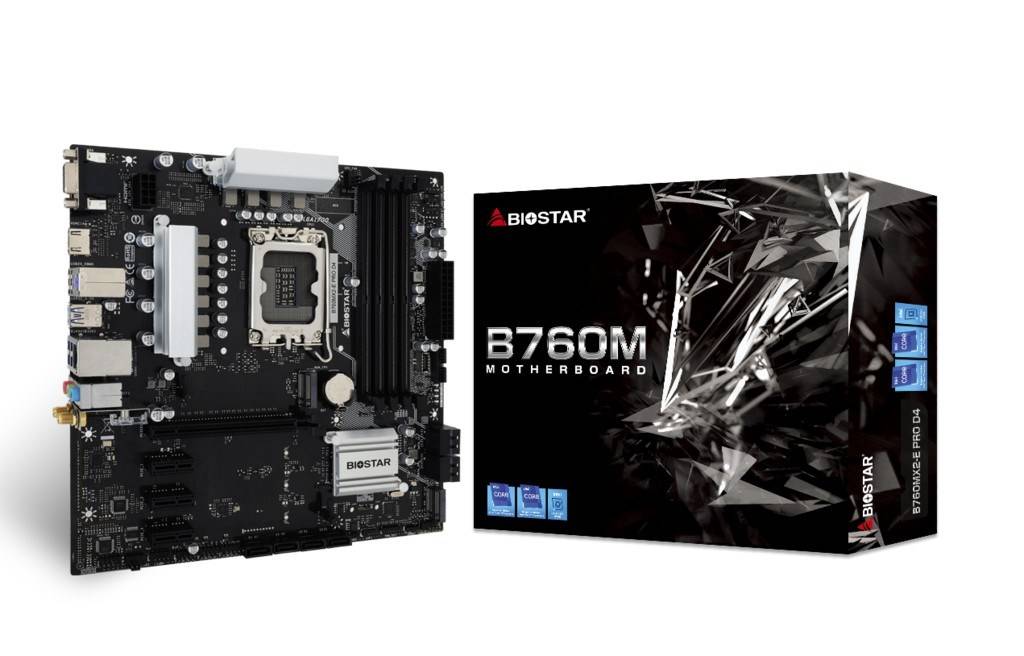 Biostar B760MX2-E Pro D4             (B760,S1700,mATX,DDR4)