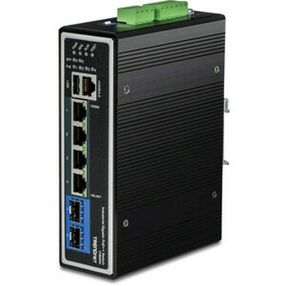 TRENDnet Switch 6-port Industrial Gbit L2 Managed PoE++ DIN - TI-BG62i