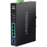 TRENDnet 5-port Indust. Gbit PoE+ DIN-Rail Switch -20/+65°C - TI-PGM541