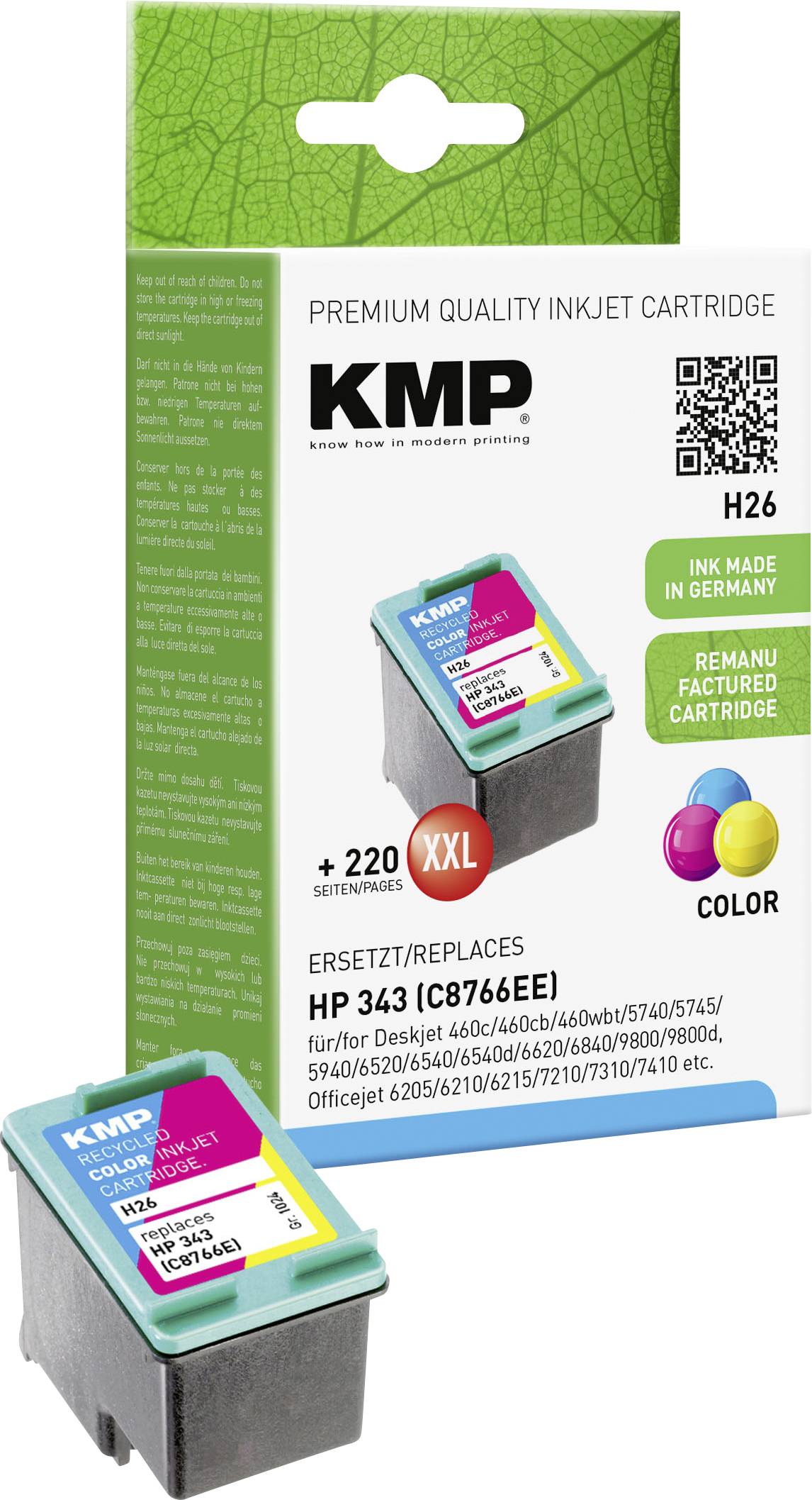 KMP Patrone HP C8766E Nr.343 color 550 S. H26 refilled