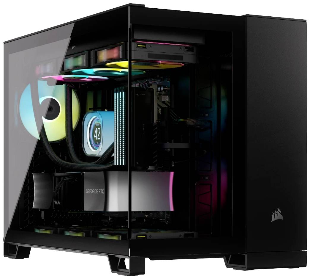 CORSAIR Geh Midi 2500X (Tempered Glass) Black - CC-9011265-WW