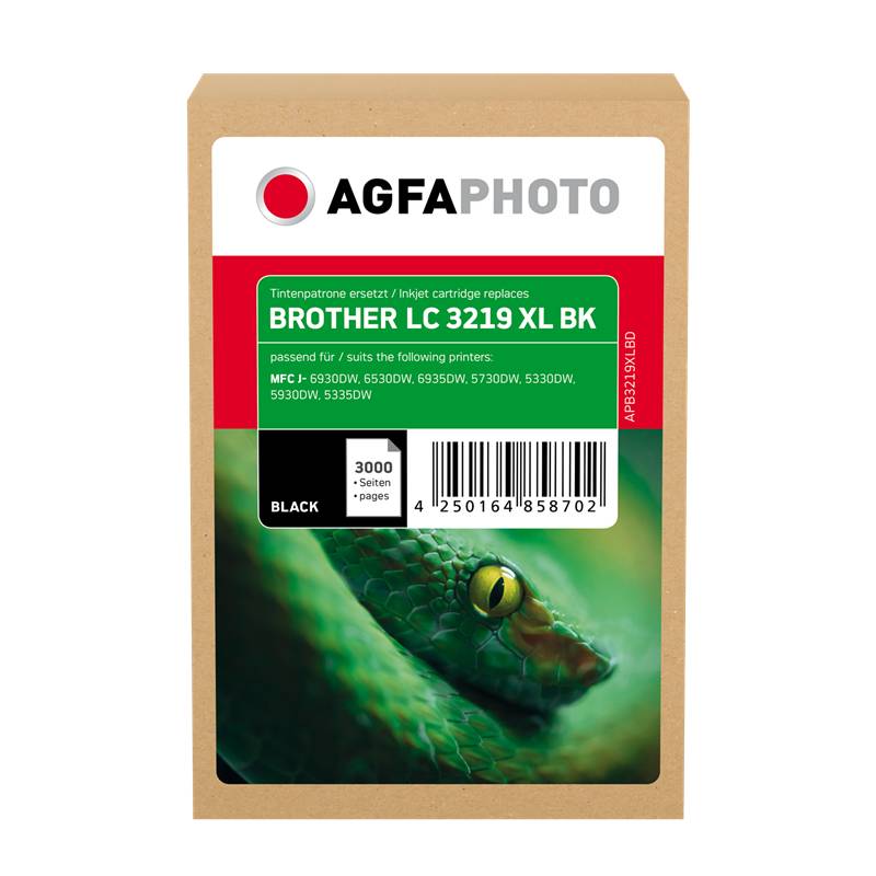 AgfaPhoto Patrone Brother APB3219XLBD ers. LC3219XLBK black - APB3219XLBD