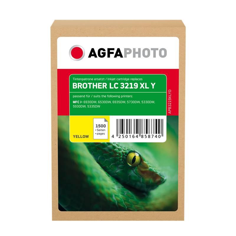 AgfaPhoto Patrone Brother APB3219XLYD ers. LC3219XLY yellow - APB3219XLYD