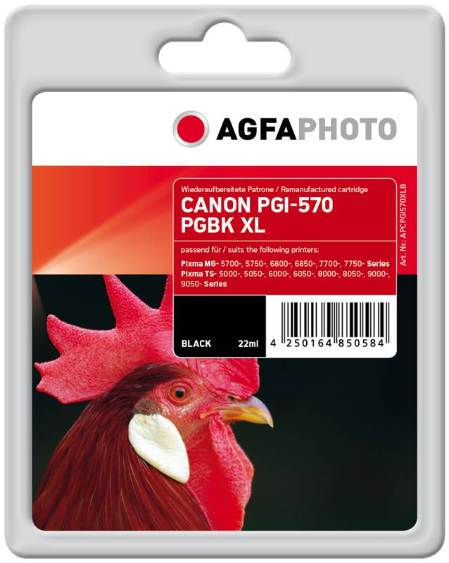 AgfaPhoto Patrone Canon APCPGI570XLB ers. PGI-570PGBK XL - APCPGI570XLB