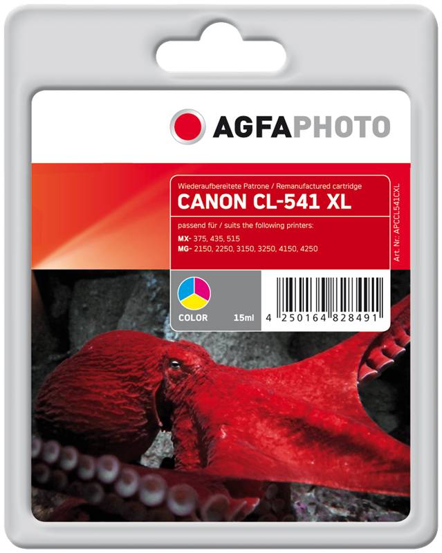 AgfaPhoto Patrone Canon APCCL541CXL ers. CL-541XL C/Y/M remanufactured - APCCL541CXL