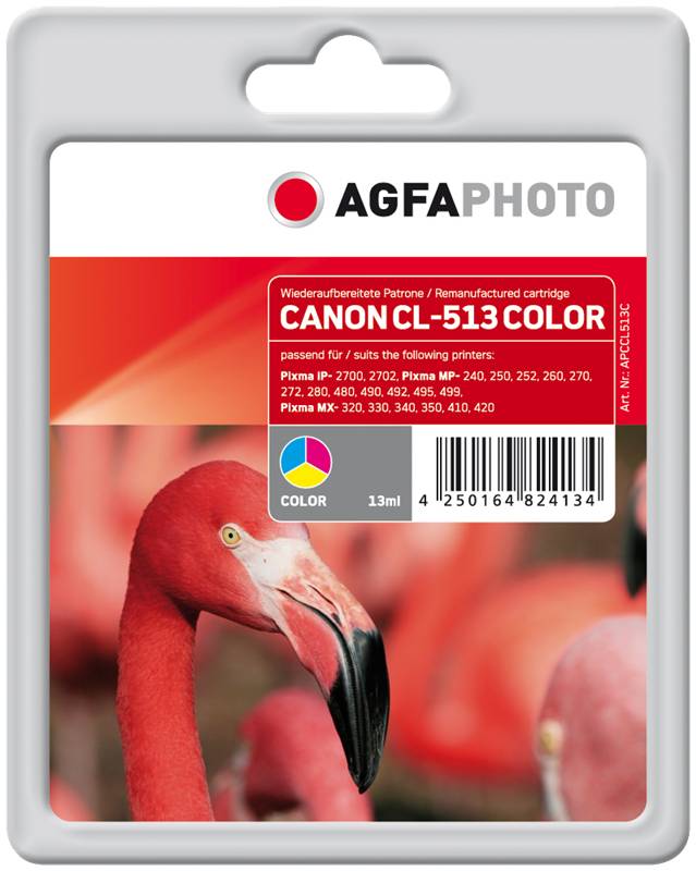 AgfaPhoto Patrone Canon APCCL513C ers. CL-513 Color remanufactured - APCCL513C