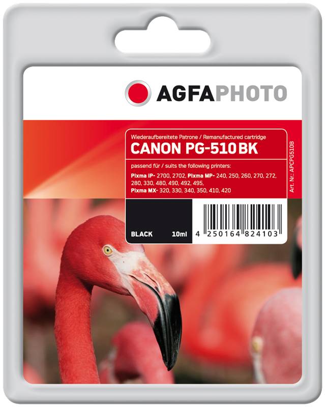 AgfaPhoto Patrone Canon APCPG510B ers. PG-510 black remanufactured - APCPG510B