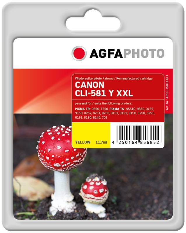 AgfaPhoto Patrone Canon APCCLI581XXLY ers. CLI-581Y XXL remanufactured - APCCLI581XXLY